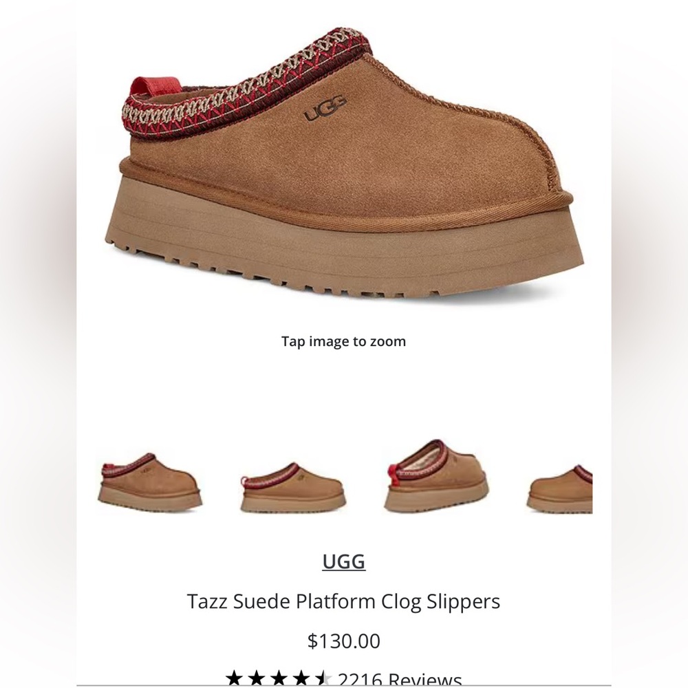 UGG tazz platform slipper 
Women’s 9